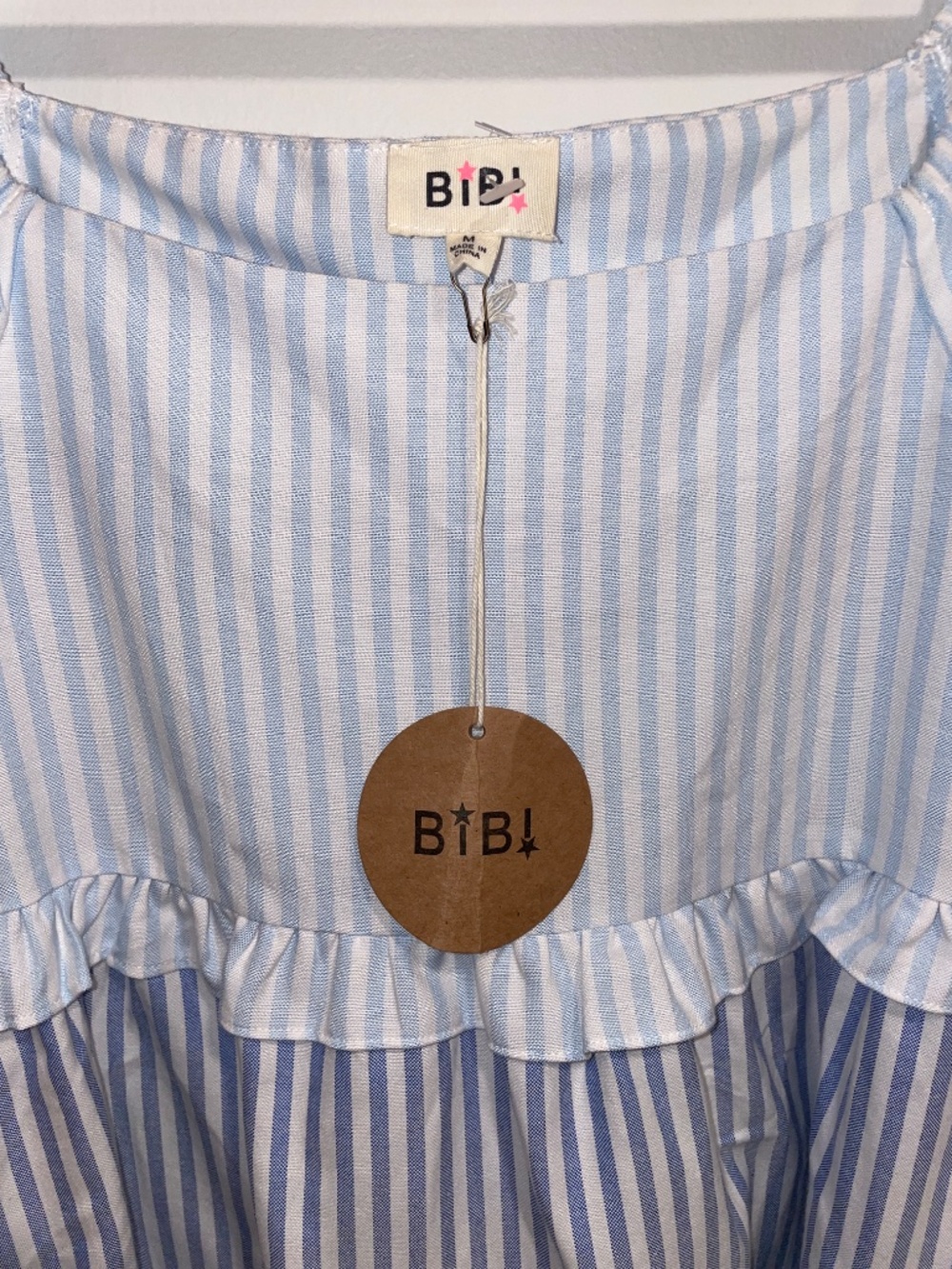 NWT BiBi Womens Striped Dress M - Picture 3 of 6